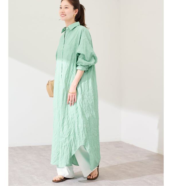 FRAMeWORK「≪予約≫ワッシャーストライプシャツドレス」|ワンピース|