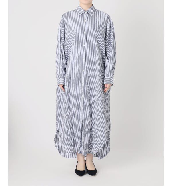 FRAMeWORK「≪予約≫ワッシャーストライプシャツドレス」|ワンピース|