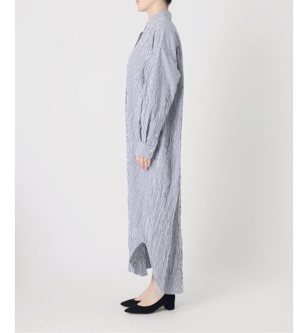 FRAMeWORK「≪予約≫ワッシャーストライプシャツドレス」|ワンピース|