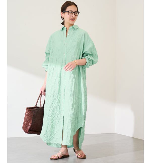 FRAMeWORK「≪予約≫ワッシャーストライプシャツドレス」|ワンピース|