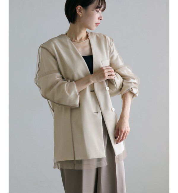  「レイヤードチュールジャケット」|その他|