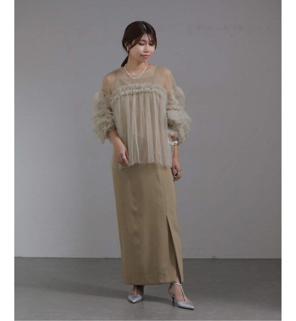  「《追加2》デコラティブチュールトップス」|シャツ・ブラウス|