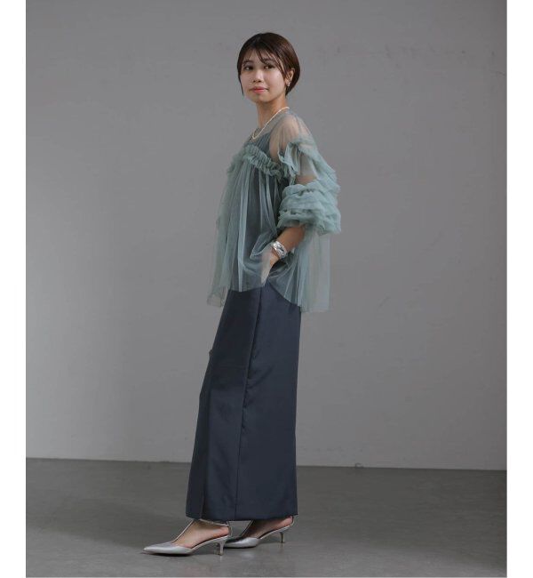  「《追加2》デコラティブチュールトップス」|シャツ・ブラウス|