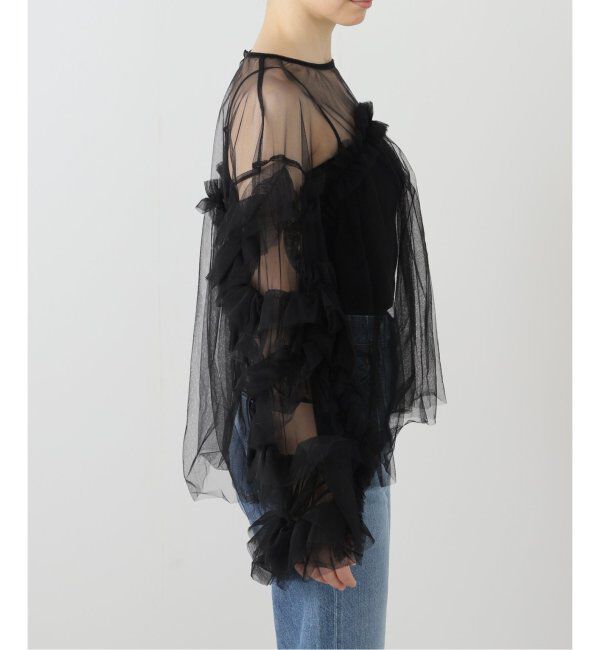  「《追加2》デコラティブチュールトップス」|シャツ・ブラウス|