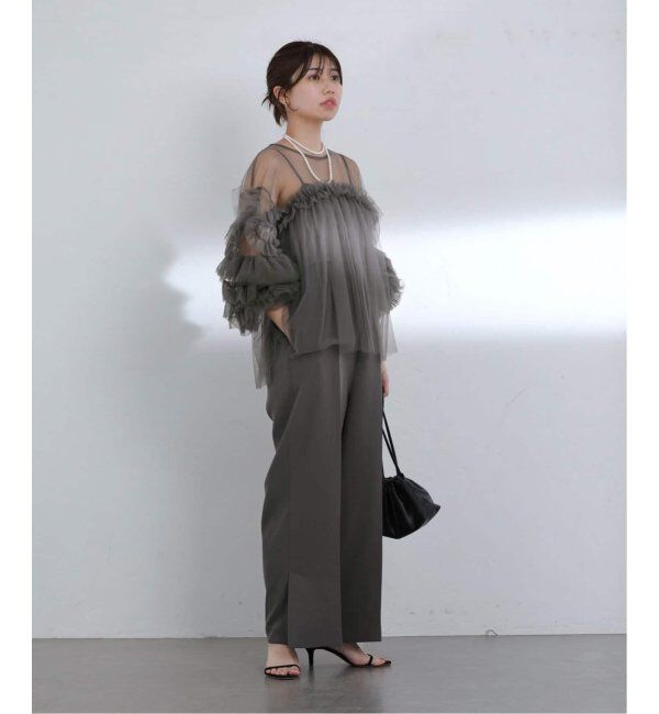  「《追加2》デコラティブチュールトップス」|シャツ・ブラウス|