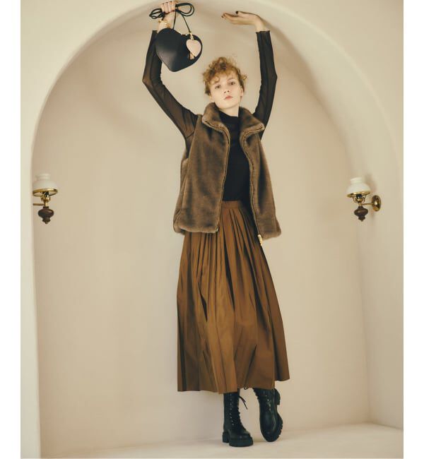  「【洗える】スタンドカラーファージレ」|その他|