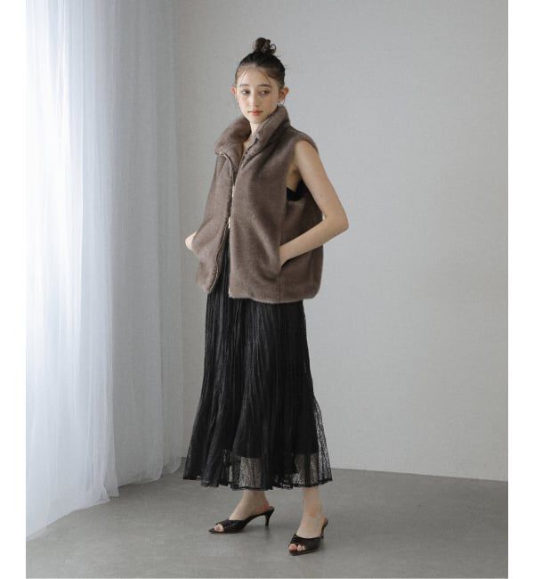  「【洗える】スタンドカラーファージレ」|その他|