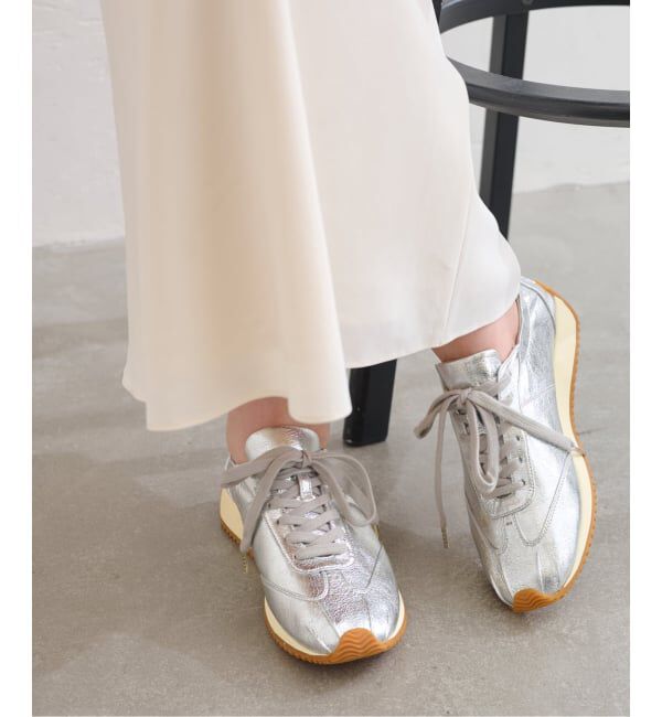  「L2WAYギャザースニーカー」|スニーカー|シルバー