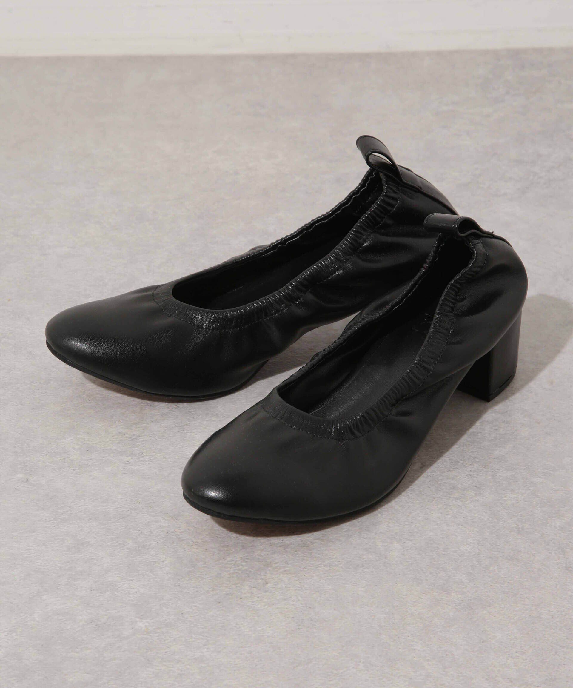 nano･universe「シャーリングラウンドトゥパンプス」|ビジネス・ドレスシューズ|