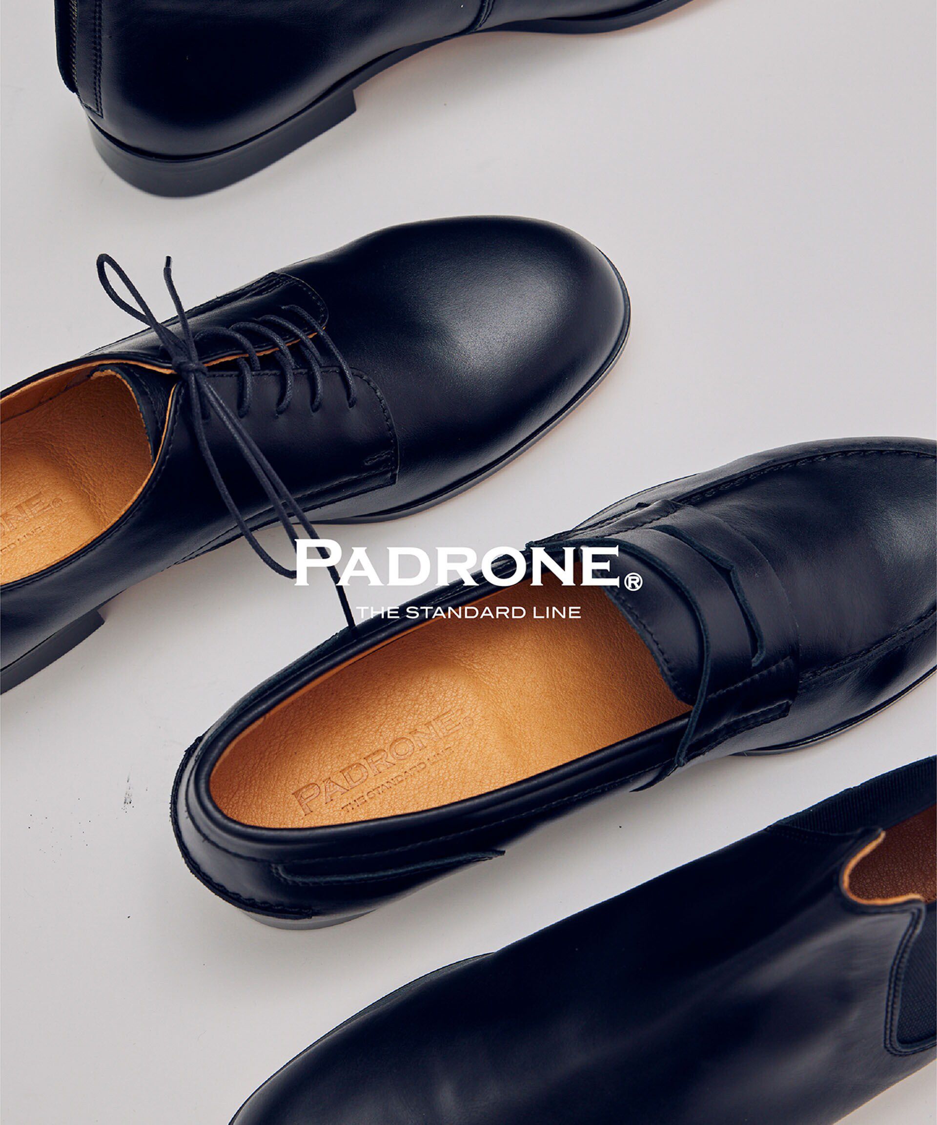 nano･universe「PADRONE THE STANDARD LINE/別注 DERBY PLAIN TOE /プレーン トゥ」|ビジネス・ドレスシューズ|
