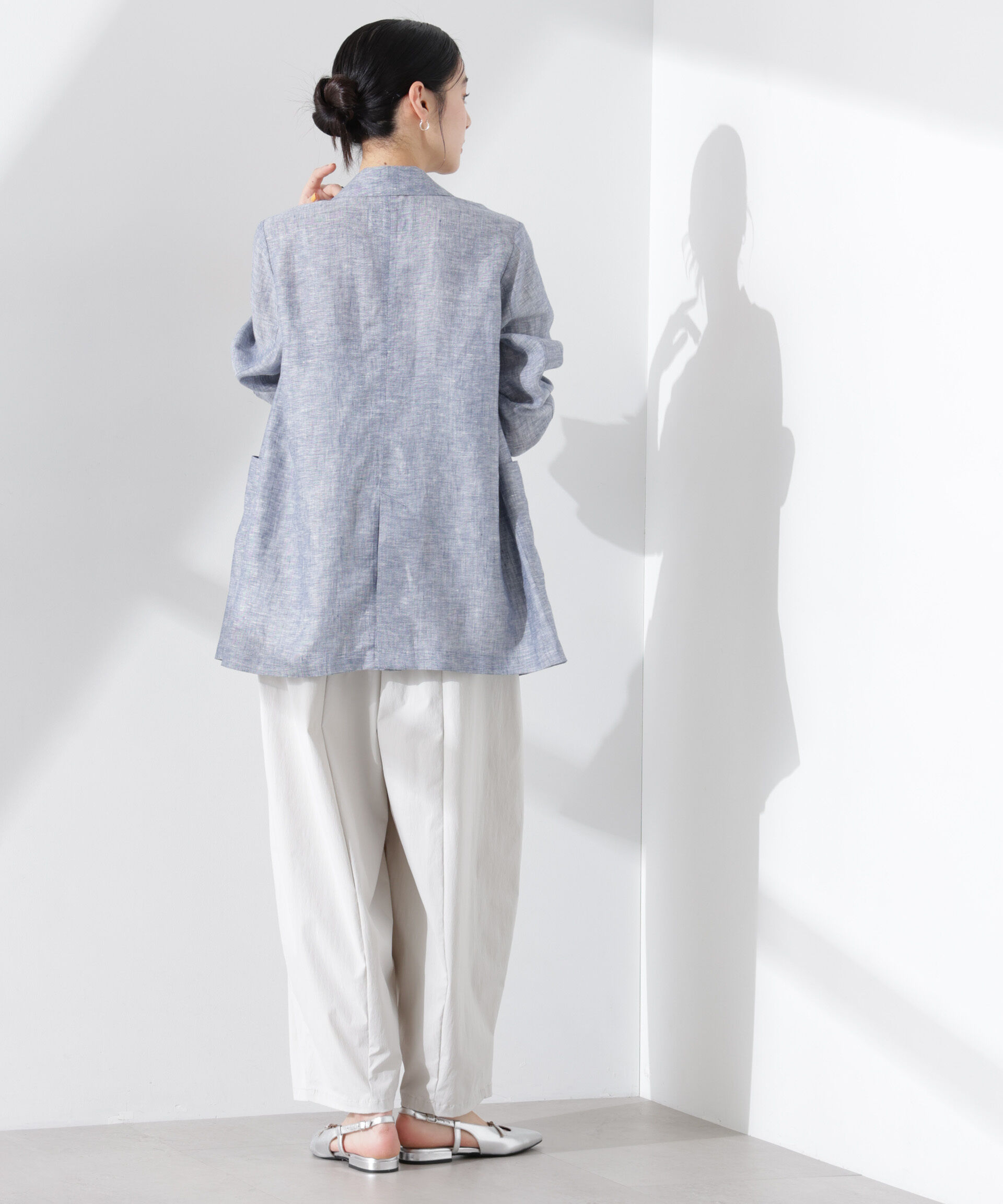 nano･universe「ヨーロピアンフラックス シアージャケット（セットアップ可）」|テーラードジャケット|