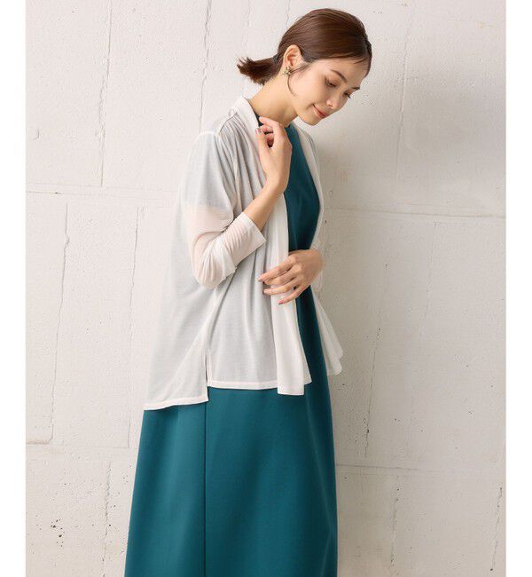 組曲「【WEB限定】シアーツイルジャージーショート カーディガン」|カーディガン|