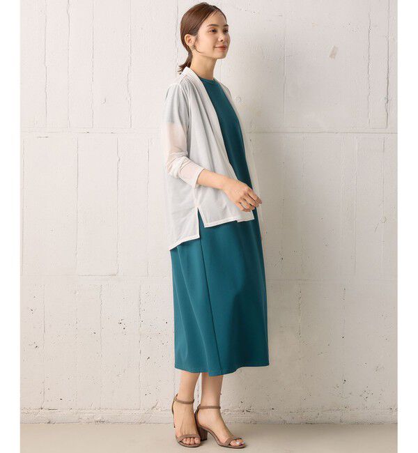 組曲「【WEB限定】シアーツイルジャージーショート カーディガン」|カーディガン|