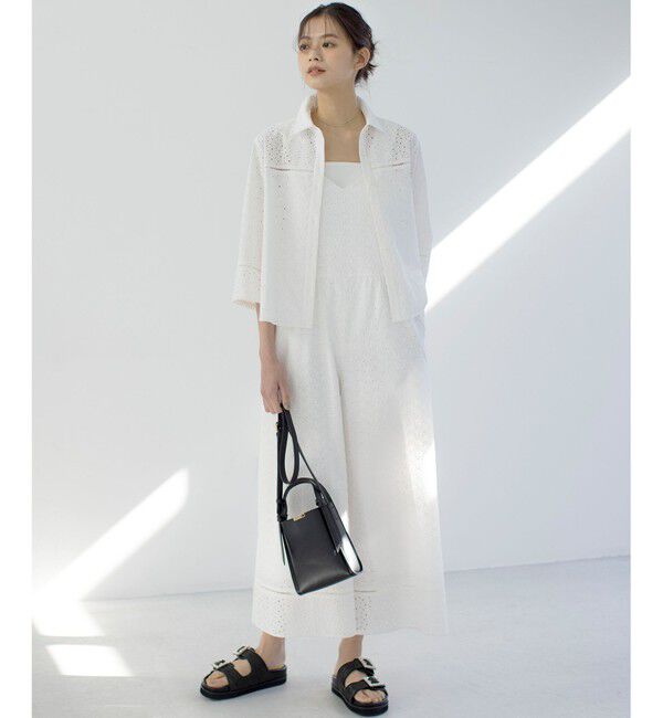 組曲「【WEB限定】エンブロイダリーレースサロペット」|オールインワン|