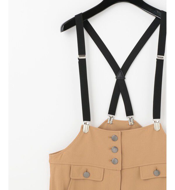  「ストラップストレートサロペ」|オールインワン|