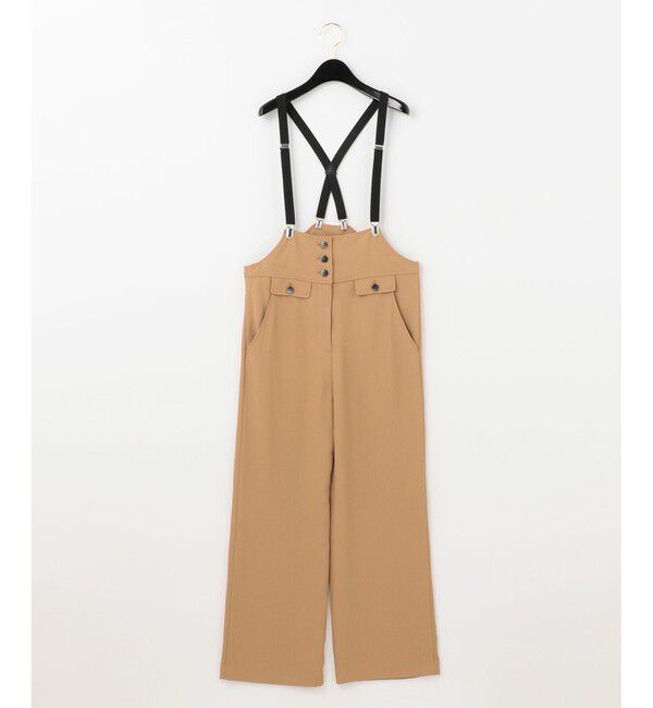  「ストラップストレートサロペ」|オールインワン|