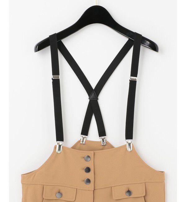  「ストラップストレートサロペ」|オールインワン|