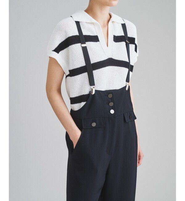  「ストラップストレートサロペ」|オールインワン|