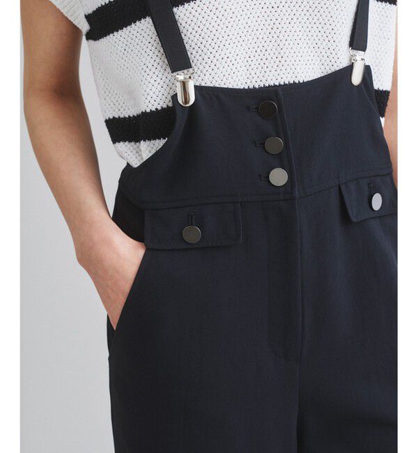  「ストラップストレートサロペ」|オールインワン|