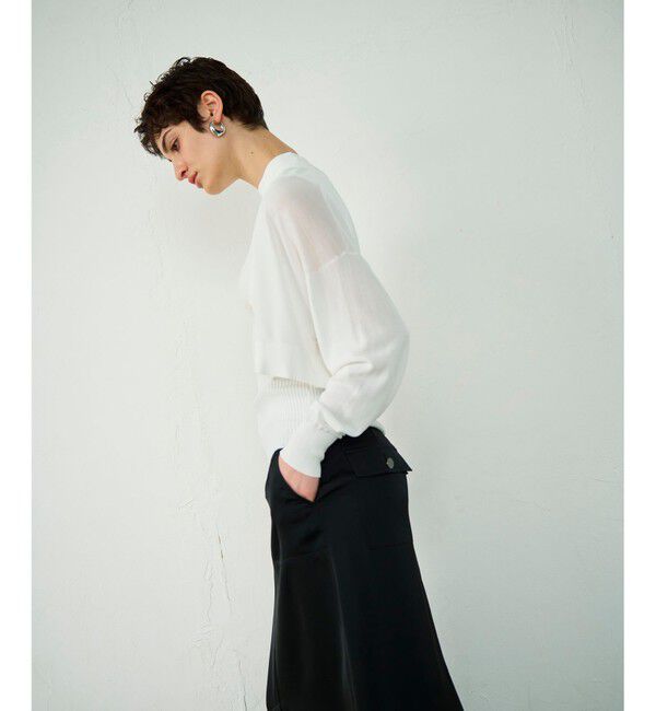 Diagram「ショートドルマンニットカーディガン」|カーディガン|