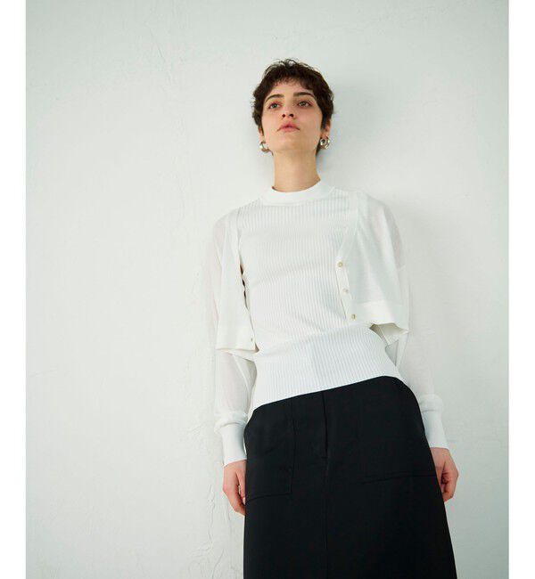 Diagram「ショートドルマンニットカーディガン」|カーディガン|