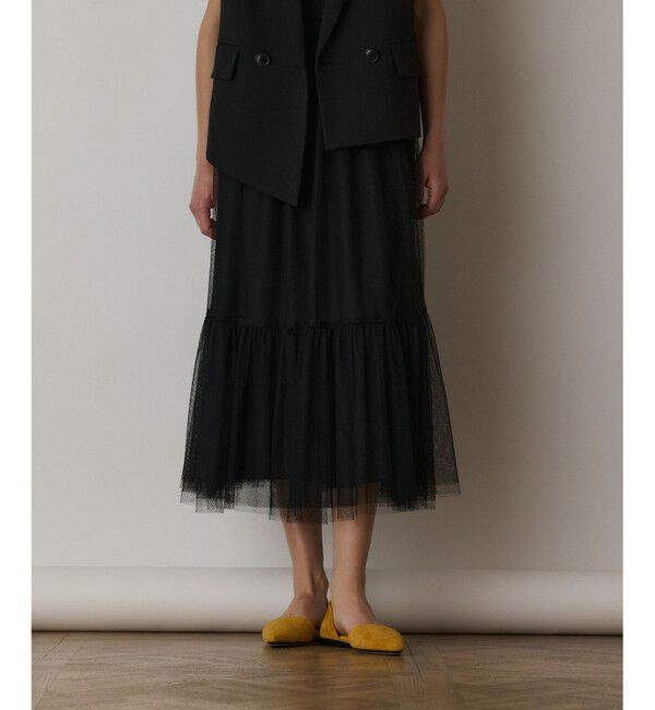  「チュールコンビティアードワンピース」|ワンピース|