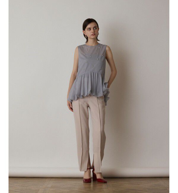 GRACE CONTINENTAL「バルーンチュールトップ」|シャツ・ブラウス|