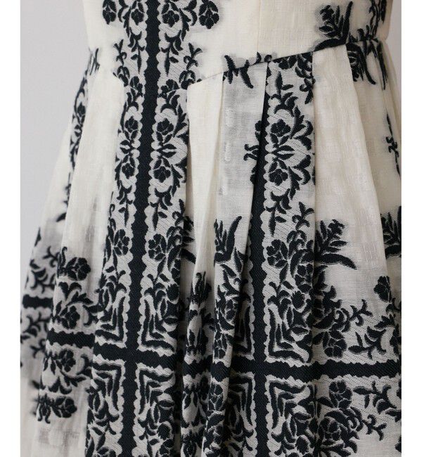 GRACE CONTINENTAL「フレームジャガードドレス」|ワンピース|