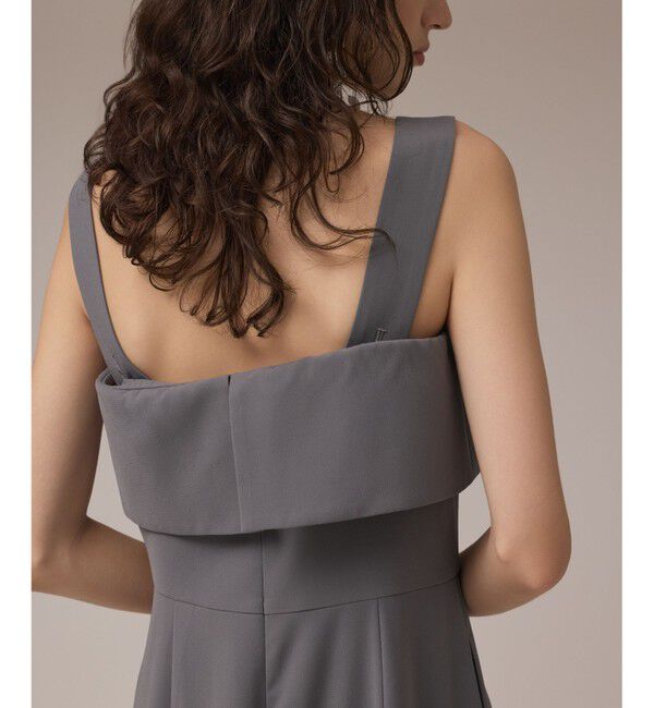 GRACE CONTINENTAL「フリルケープサロペット」|オールインワン|