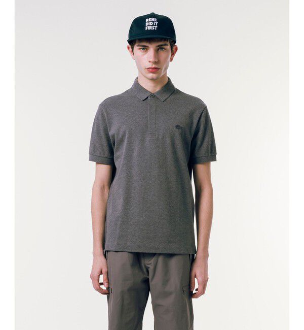 LACOSTE「『Le Paris Polo』レギュラーフィット　パリポロ 比翼ポロシャツ」|ポロシャツ|チャコールグレー