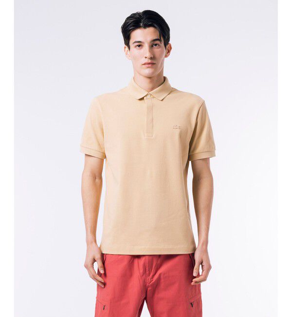 LACOSTE「『Le Paris Polo』レギュラーフィット　パリポロ 比翼ポロシャツ」|ポロシャツ|ライトベージュ