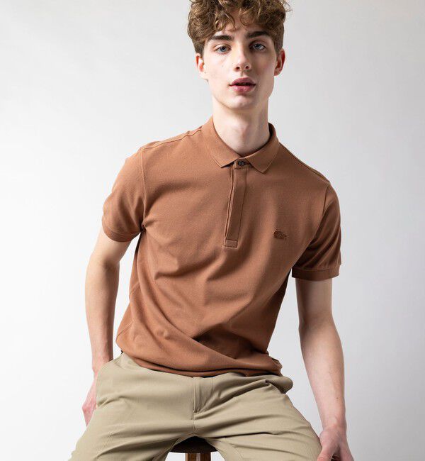 LACOSTE「『Le Paris Polo』レギュラーフィット　パリポロ 比翼ポロシャツ」|ポロシャツ|チョコ