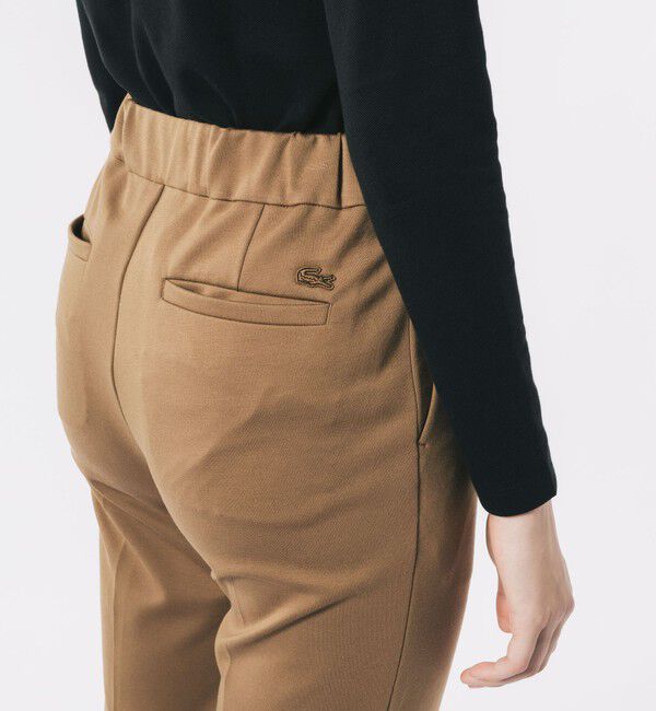 LACOSTE「SOFT THERMOジャージクロップドパンツ」|チノ|