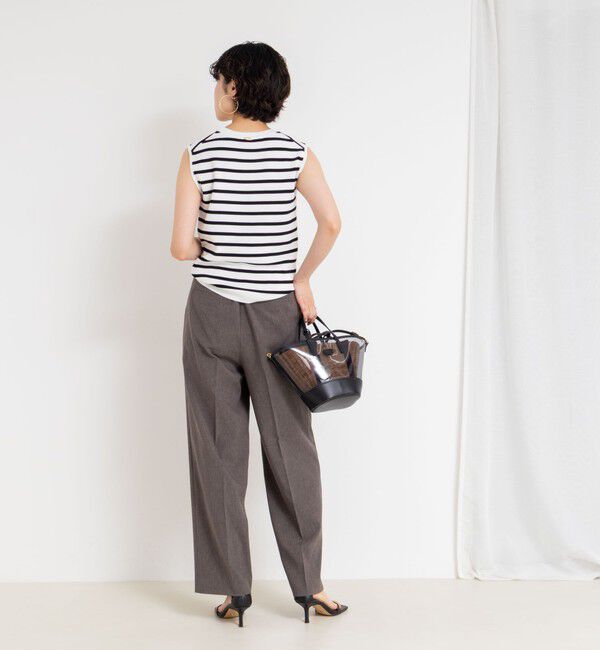 NOLLEY'S sophi「《アンサンブル対応/手洗い可能》マルチファンクション総針ノースリーブプルオーバーニット」|ニット・セーター|