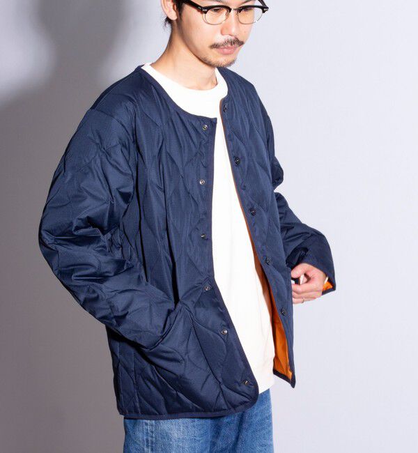 GLOSTER「【TAION/タイオン】GLOSTER別注 ミリタリーライナージャケット ノーカラーMA-1 M65」|ダウン|