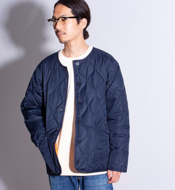 GLOSTER「【TAION/タイオン】GLOSTER別注 ミリタリーライナージャケット ノーカラーMA-1 M65」|ダウン|