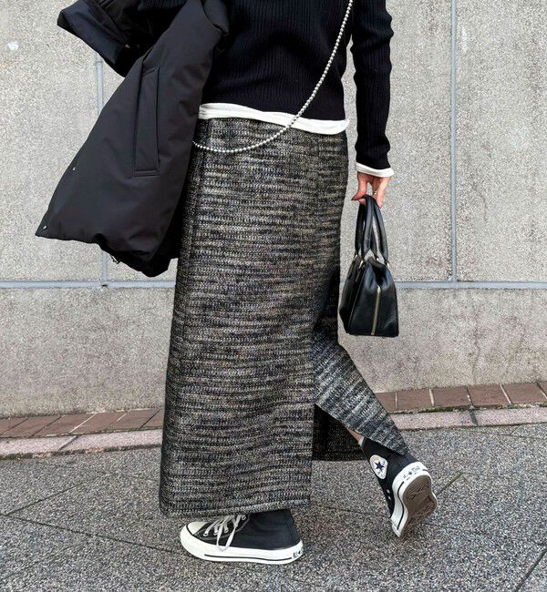 fredy emue「ラメツィードスカート」|スカート|