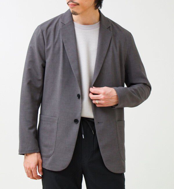 GLOSTER「【セットアップ対応】リネンタッチドビージャケット」|テーラードジャケット|