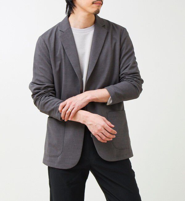 GLOSTER「【セットアップ対応】リネンタッチドビージャケット」|テーラードジャケット|