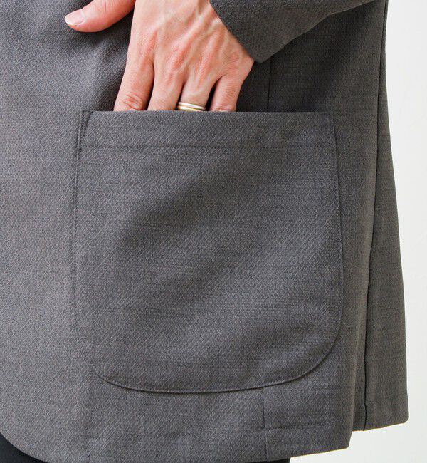 GLOSTER「【セットアップ対応】リネンタッチドビージャケット」|テーラードジャケット|