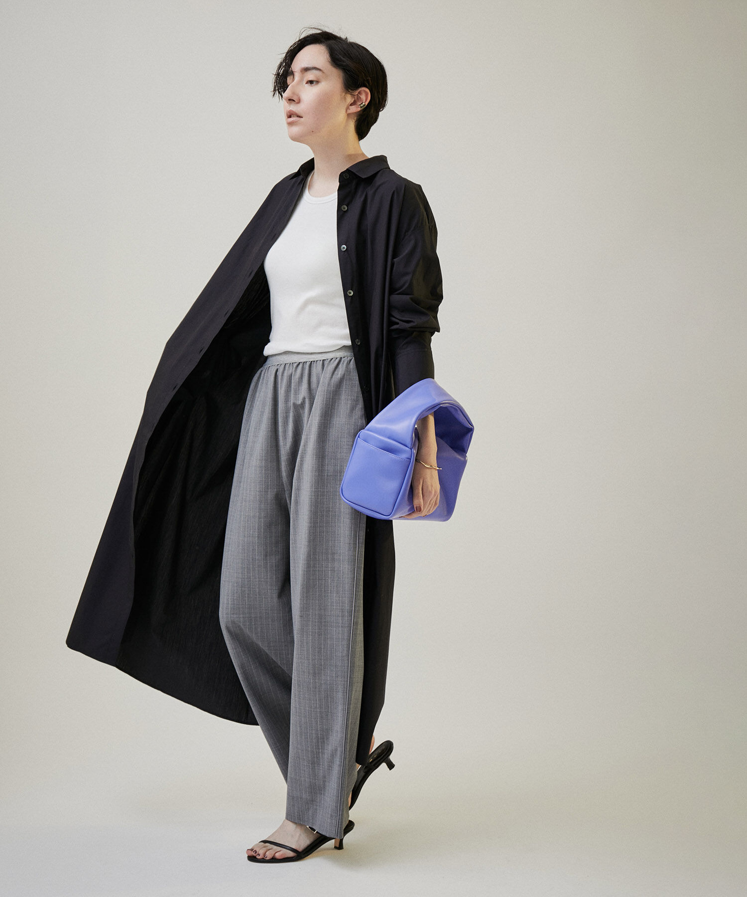 SALON adam et rope'「【Smile Cotton】カップ付きアメリカンスリーブタンクトップ」|タンクトップ|