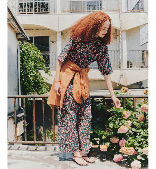 SALON adam et rope'「リバティオールインワン / ロンパース」|オールインワン|グリーン(30)