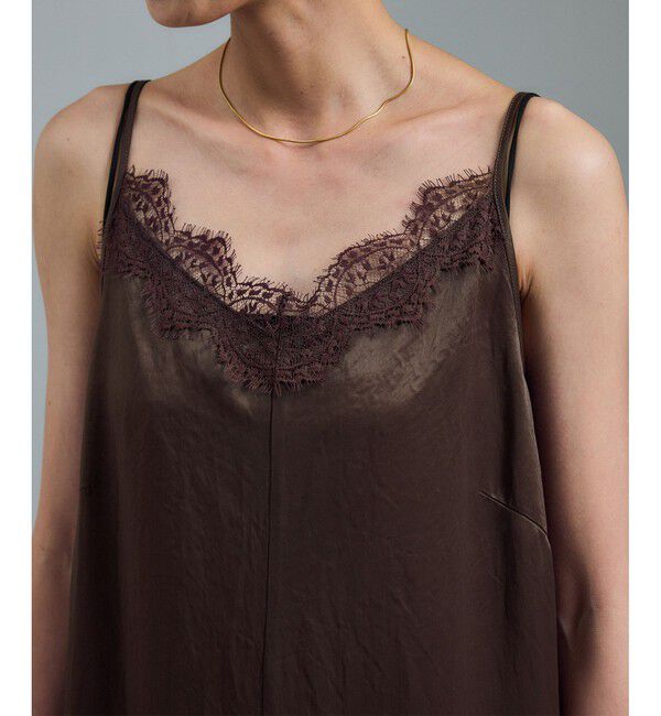 SALON adam et rope'「リバーレースサロペット / ロンパース」|オールインワン|