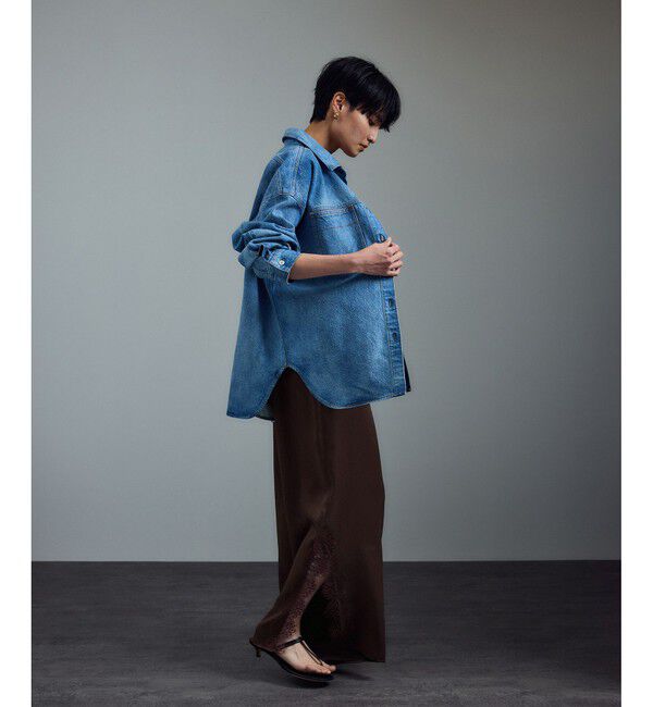 SALON adam et rope'「リバーレースサロペット / ロンパース」|オールインワン|