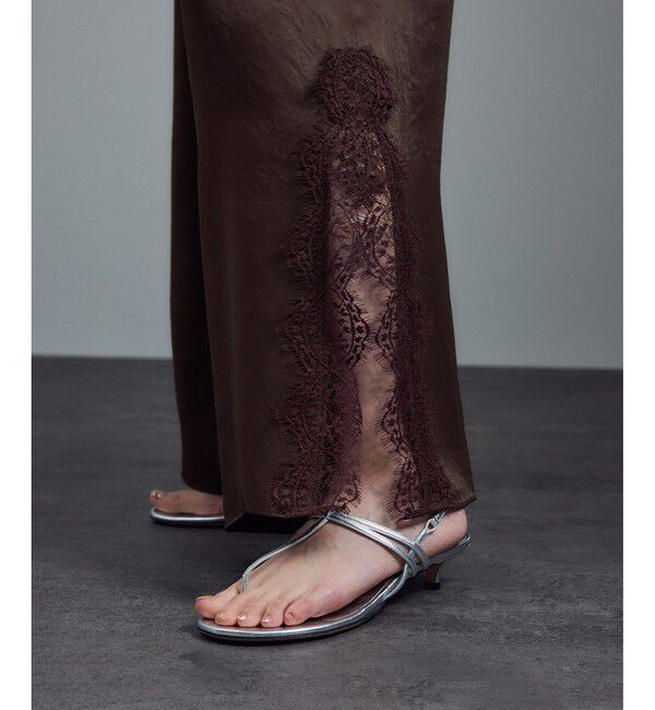 SALON adam et rope'「リバーレースサロペット / ロンパース」|オールインワン|