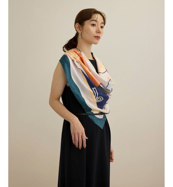 ROPE「【4 ARTIST for ROPE'】コラボ シルクスカーフ/Lサイズ」|バンダナ・スカーフ|