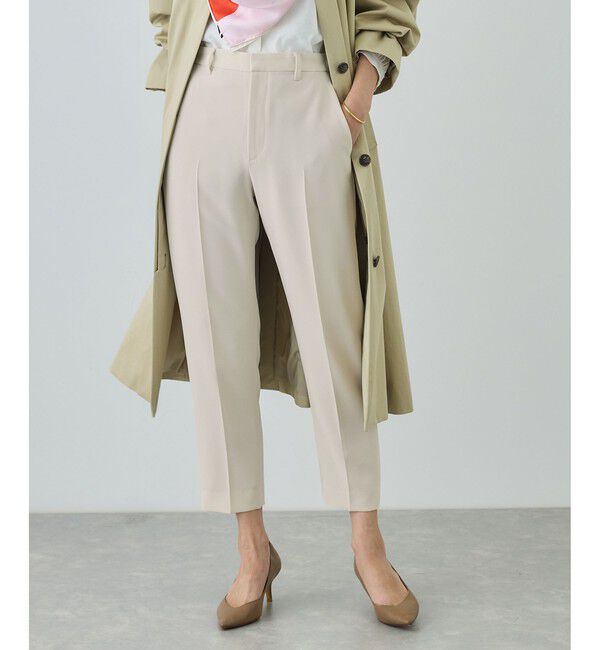 ROPE「トリアセダブルクロス テーパードパンツ/イージーケア・セットアップ対応・26SS」|スラックス|