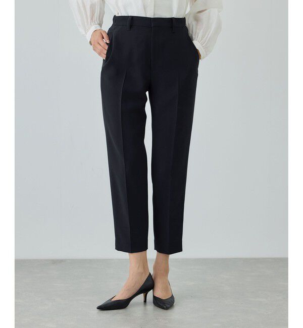 ROPE「トリアセダブルクロス テーパードパンツ/イージーケア・セットアップ対応・26SS」|スラックス|