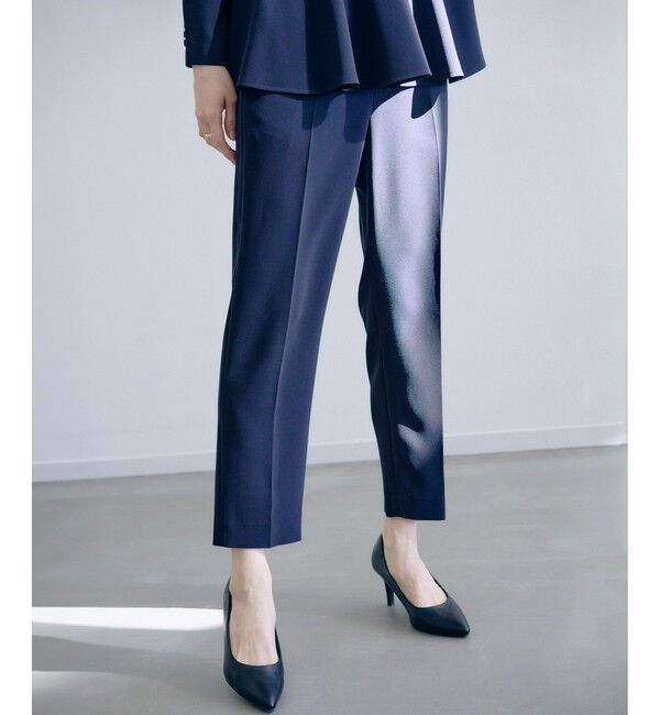 ROPE「トリアセダブルクロス テーパードパンツ/イージーケア・セットアップ対応・26SS」|スラックス|