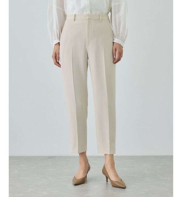 ROPE「トリアセダブルクロス テーパードパンツ/イージーケア・セットアップ対応・26SS」|スラックス|